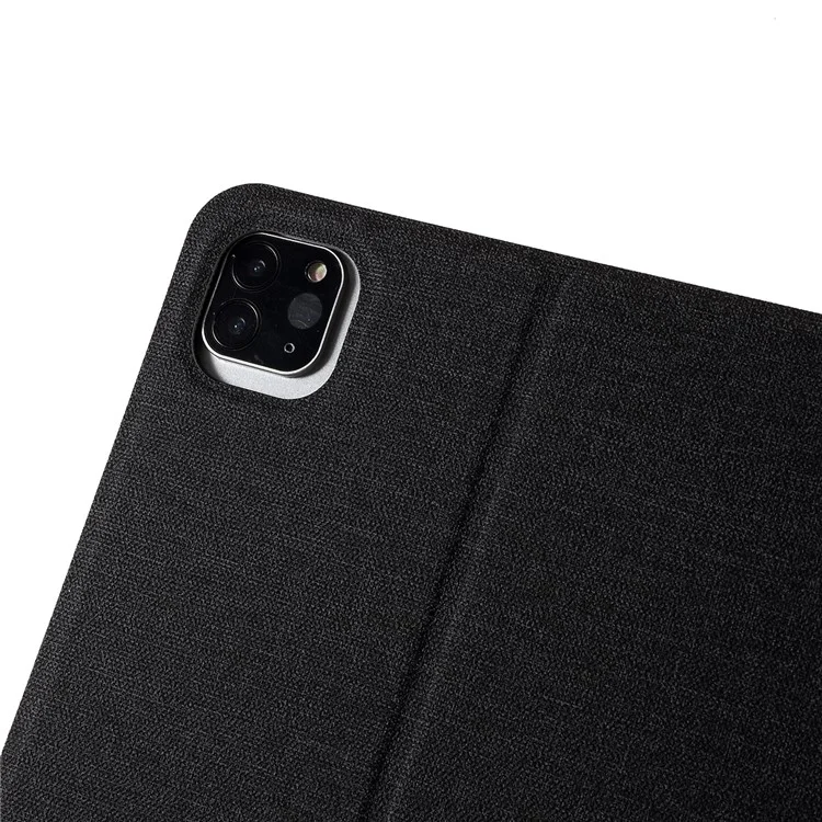 Coperchio Tablet in Pelle di Texture in Stoffa Per Ipad Pro 12,9 Pollici (2020) /(2018) - Nero