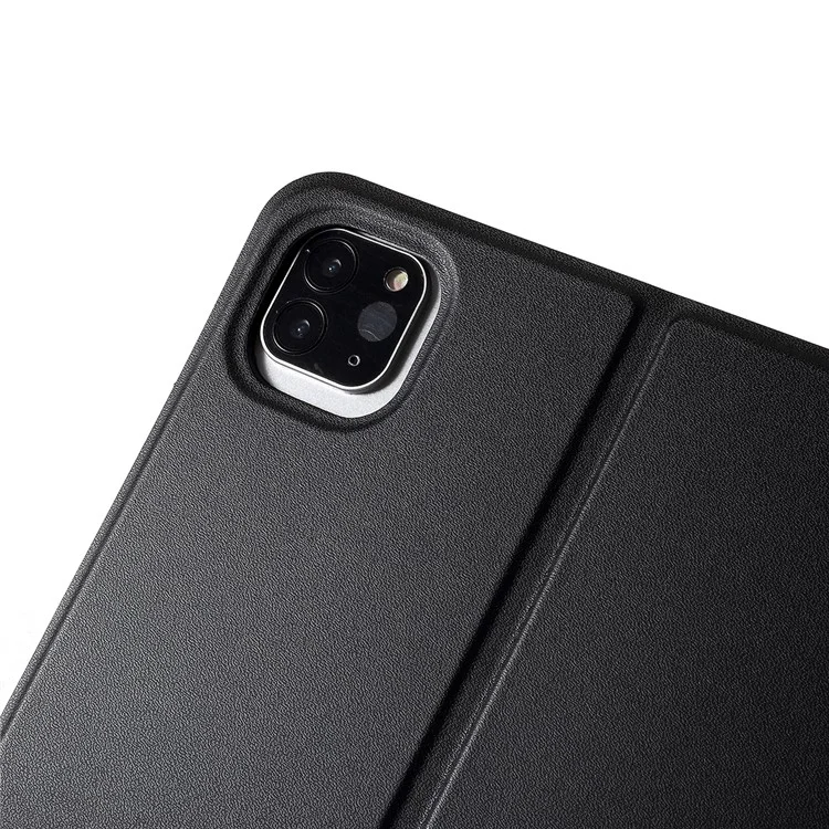 Capa de Proteção em Couro PU para iPad Air 13 (2024) / Pro 12.9 (2022) / (2021) / (2020) / (2018) - Preto