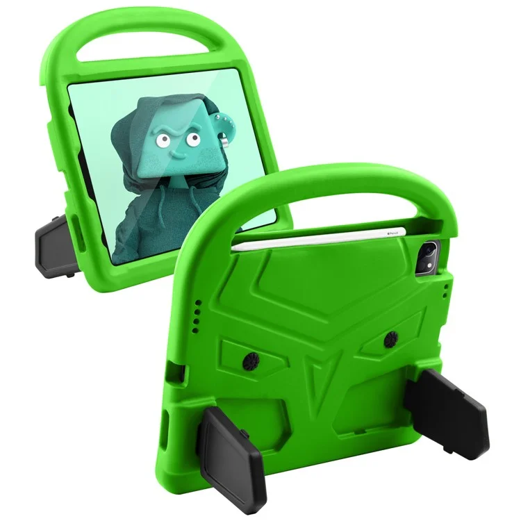 Para iPad Air (2020) / Air (2022) / Pro 11 polegadas (2022) / (2021) / (2020) Sparrow Style Shockproof Kickstand EVA Table Case - Verde