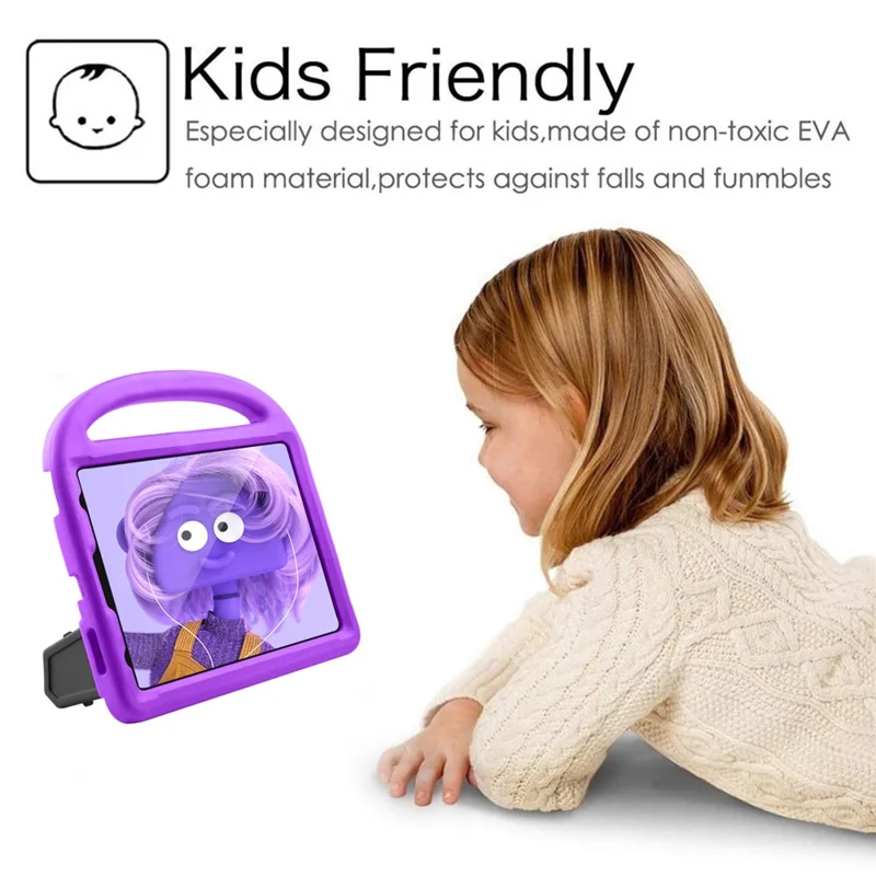 For iPad Air (2020) / Air (2022) / Pro 11-inch (2022) / (2021) / (2020) Sparrow Style Shockproof Kickstand EVA Table Case - Purple