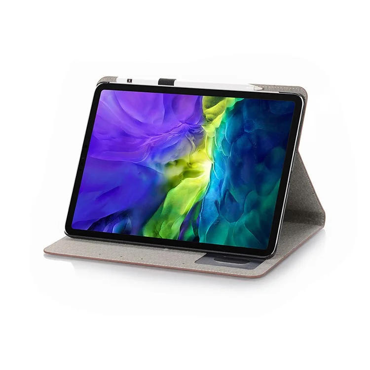 Crocodile Texture Wallet Leather Smart Tablet Case for Apple iPad Air 13 (2025) / (2024) / Pro 12.9 (2022) / (2021) / (2020) / (2018) - Brown