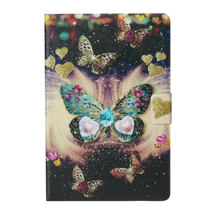 Pattern Printing Card Swats Flip Cuero Cubierta Para Ipad Air 10.5 Pulgadas (2019)/iPad 10.2 (2021)/(2020)/(2019) - Mariposas