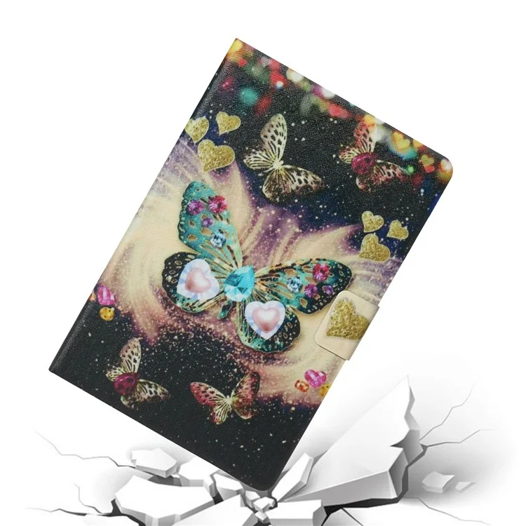 Pattern Imprimer Carte Slots Flip Leather Tablet Cover Pour Ipad Air 10,5 Pouces (2019) / Ipad 10.2 (2021) / (2020) / (2019) - Papillons