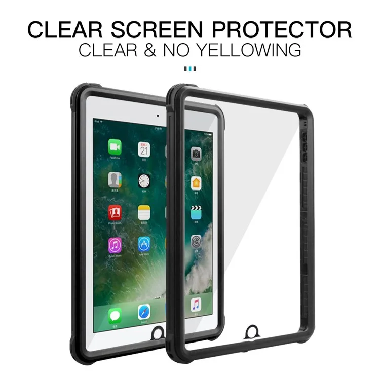 IP68 Waterproof Drop-proof Dust-proof Tablet Cover for iPad Air (2013) / iPad 9.7-inch (2018) A1893 A1954 / (2017) A1822