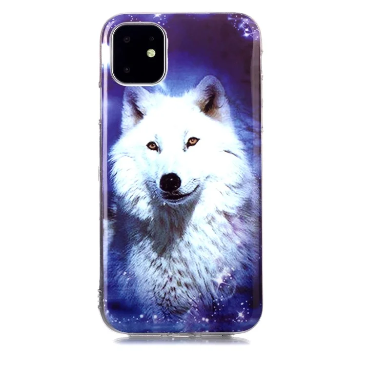 Noctilucent Patterned IMD TPU Back Case for iPhone 11 6.1 inch - Dog