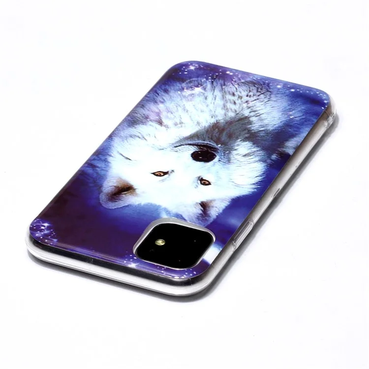 Noctilucent Patterned IMD TPU Back Case for iPhone 11 6.1 inch - Dog
