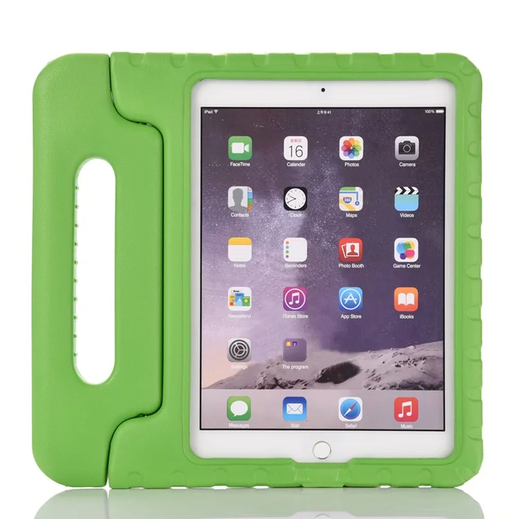 Good Hardness Drop-Resistant Shockproof Kids EVA Case for iPad Pro 9.7 inch with Handle Stand - Green