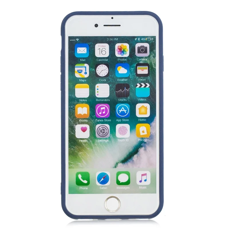 Soft TPU Mobile Phone Case for iPhone 7 / 8 / SE (2020) / SE (2022) 4.7 inch - Dark Blue