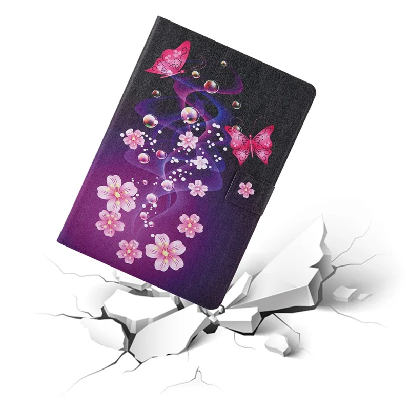 For iPad Air 11 (2025) / (2024) / Air (2020) (2022) / Pro 11 (2022) (2021) (2020) (2018)  Flip Leather Tablet Case - Flower and Butterflies