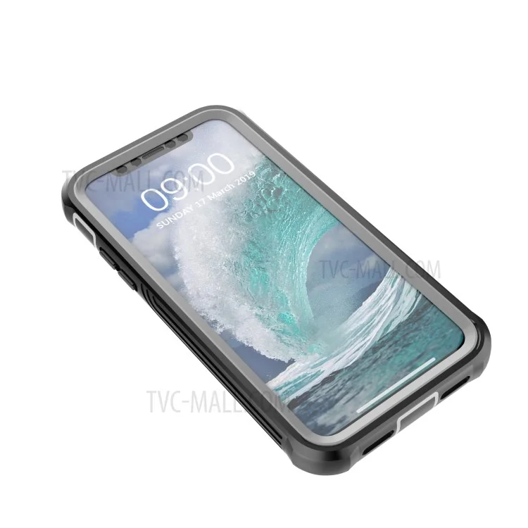 Proteção de Corpo Inteiro Capa Rígida de PC com Película de Proteção de Tela em PET para iPhone XS/X