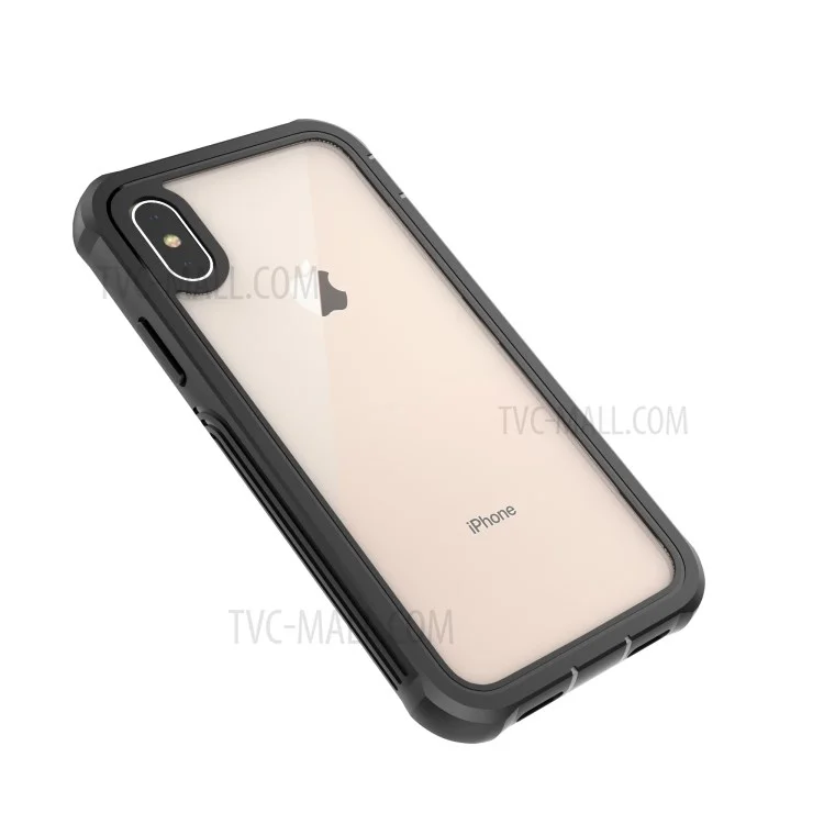 Proteção de Corpo Inteiro Capa Rígida de PC com Película de Proteção de Tela em PET para iPhone XS/X