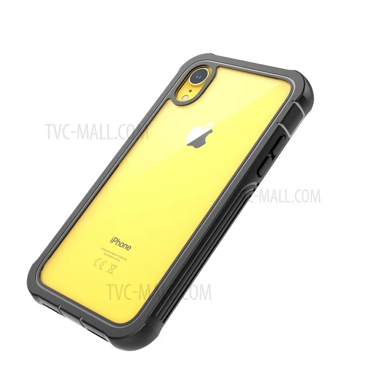 Shockproof All-inclusive PC Case Accessory Built-in PET Screen Film for iPhone XR 6.1 inch