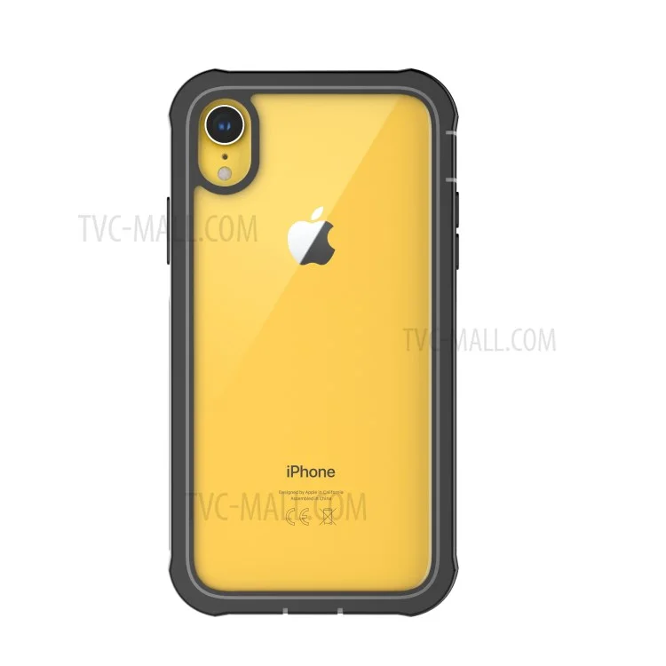 Shockproof All-inclusive PC Case Accessory Built-in PET Screen Film for iPhone XR 6.1 inch