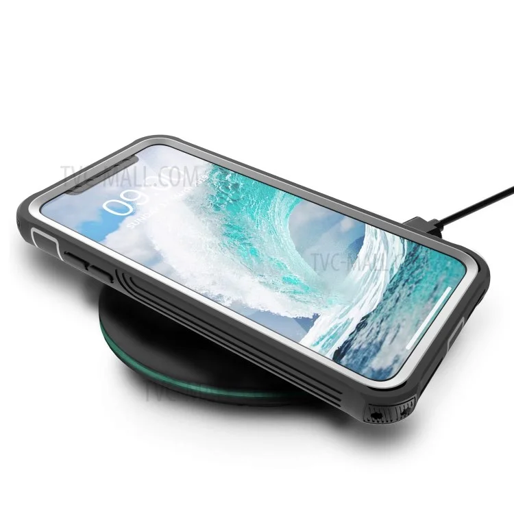 Shockproof All-inclusive PC Protector Cover Built-in PET Front Film for iPhone XS Max 6.5 inch