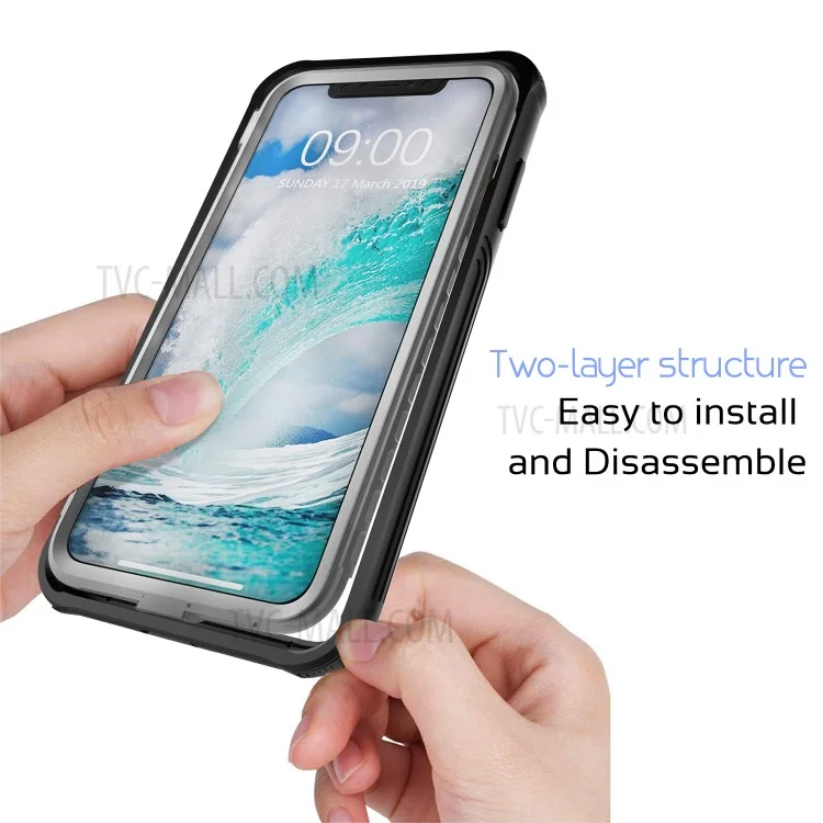 Shockproof All-inclusive PC Protector Cover Built-in PET Front Film for iPhone XS Max 6.5 inch