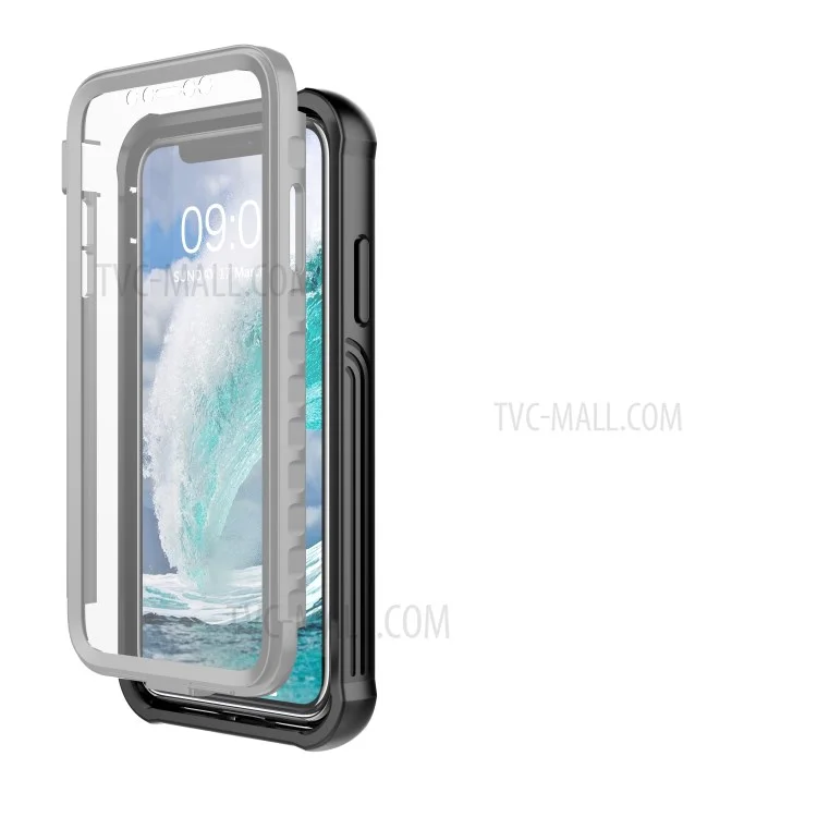 Guscio in plastica resistente agli urti per iPhone 11 Pro Max 6.5 pollici, con pellicola protettiva PET integrata