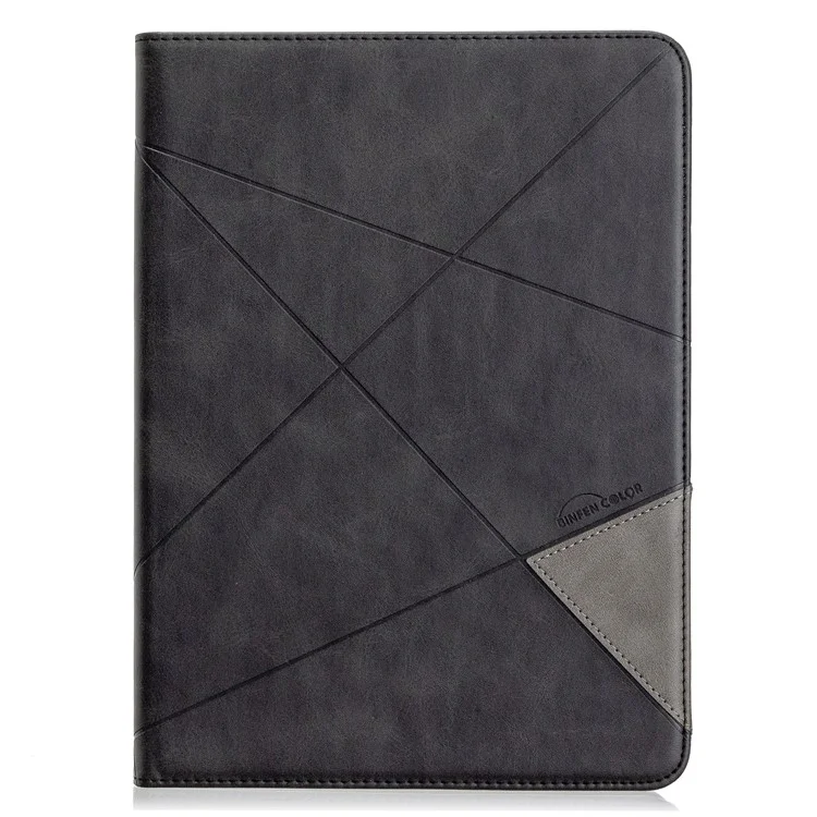 Per Ipad Pro 11 Pollici (2022) /(2021) /(2020) /(2018) Wake Geometric Pattern Wake / Custodia Per Supporti Per la Pelle Del Sonno - Nero