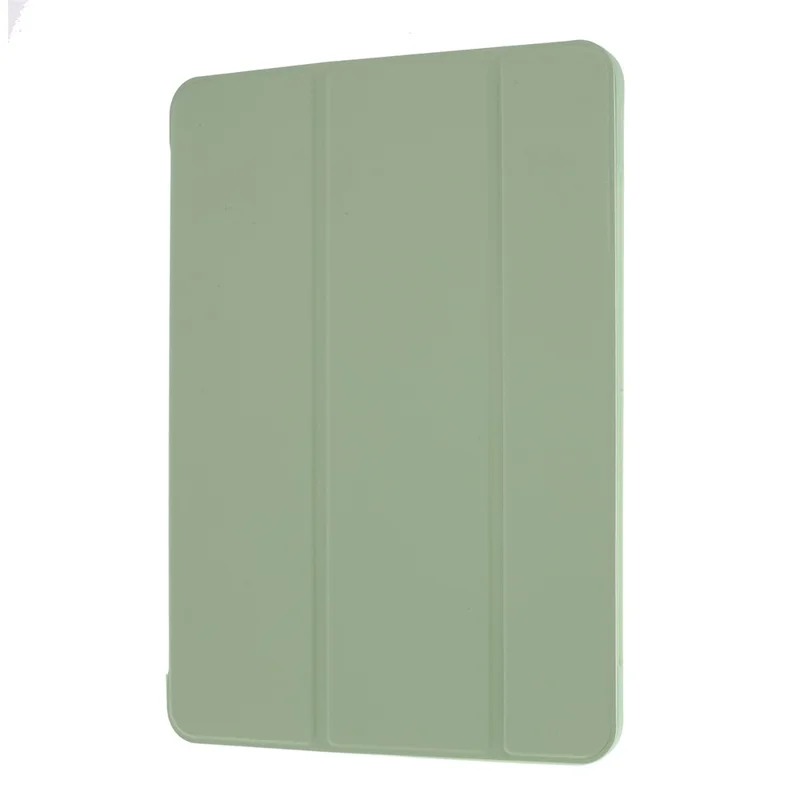 For iPad Pro 11-inch (2022) / (2021) / (2020) / (2018) Tri-fold PU Leather + TPU Tablet Phone Shell - Light Green