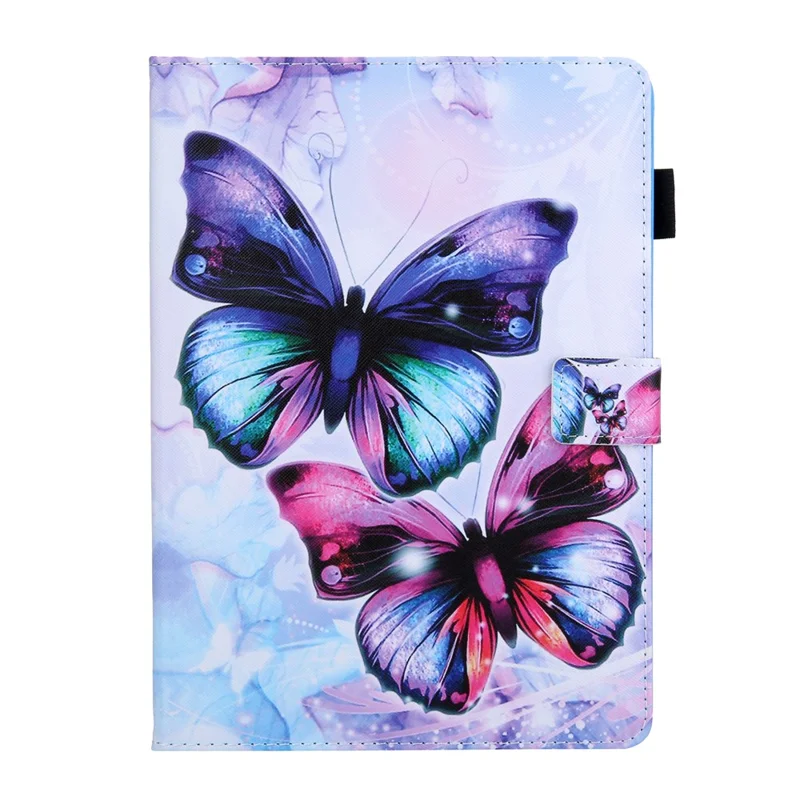 Pattern Printing Stand Leather Card Slots Tablet Cover for iPad 10.2 (2021)/(2020)/(2019)/Air 10.5 inch (2019) - Butterfly