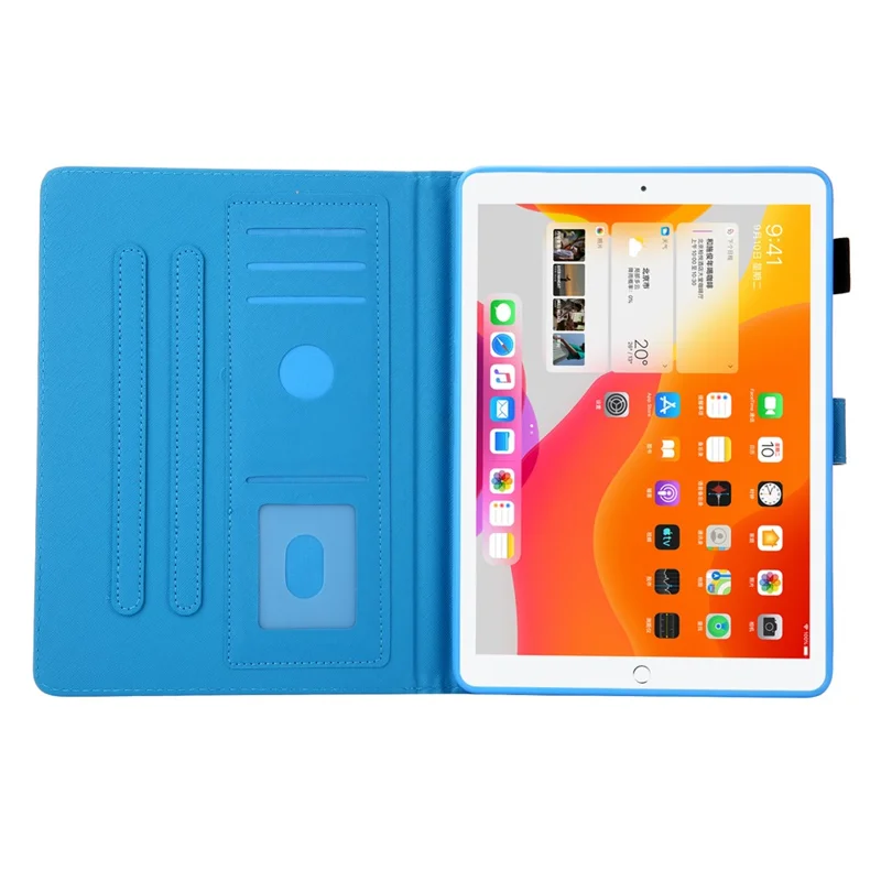 Pattern Printing Stand Leather Card Slots Tablet Cover for iPad 10.2 (2021)/(2020)/(2019)/Air 10.5 inch (2019) - Butterfly