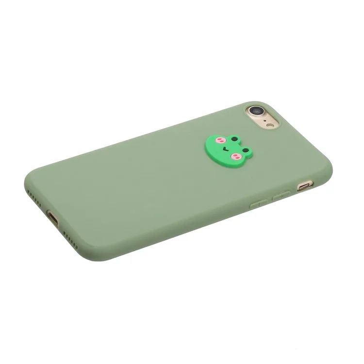 Estuche de Teléfono TPU Recubierto de Muñecas de Animales Para Iphone 7/8/SE (2020)/SE (2022) - Rana