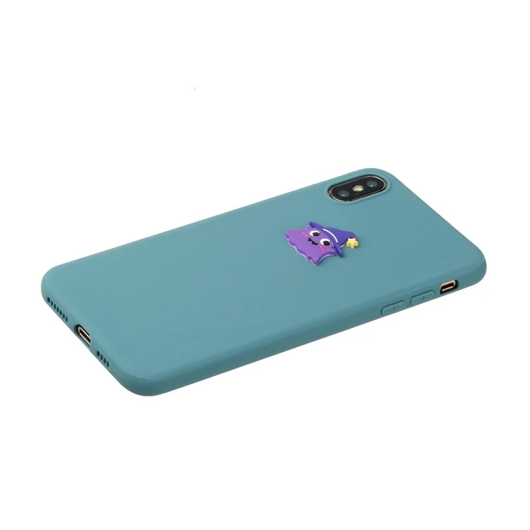 Capa de Telefone TPU Revestida Com Boneca de Animais Para Apple Iphone XS/X 5,8 Polegadas - Bruxo