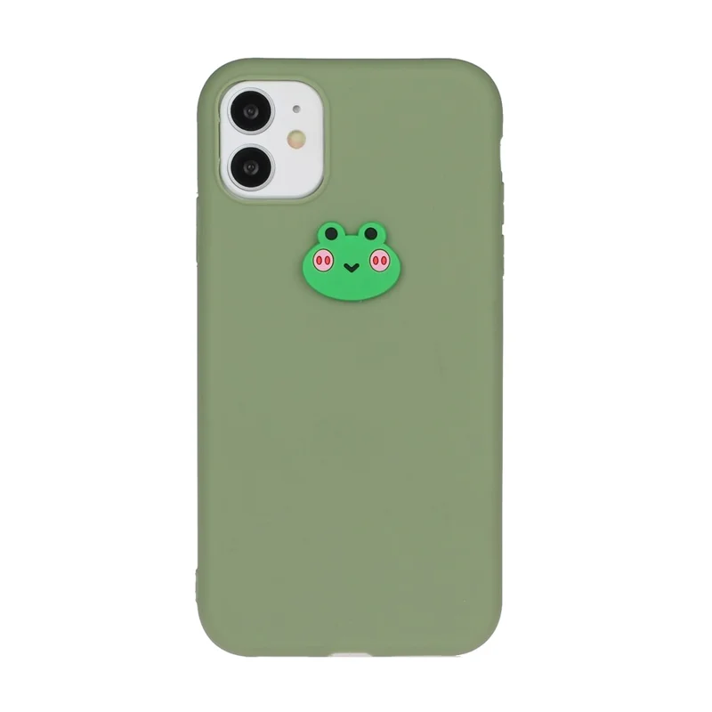 Animal Logo Decor TPU Phone Case Shell for Apple iPhone 11 6.1 inch - Frog