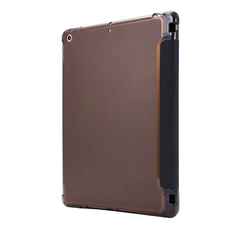 Deformable Stand Leather Smart Tablet Shell for iPad 10.2 (2021)/(2020)/(2019) - Black