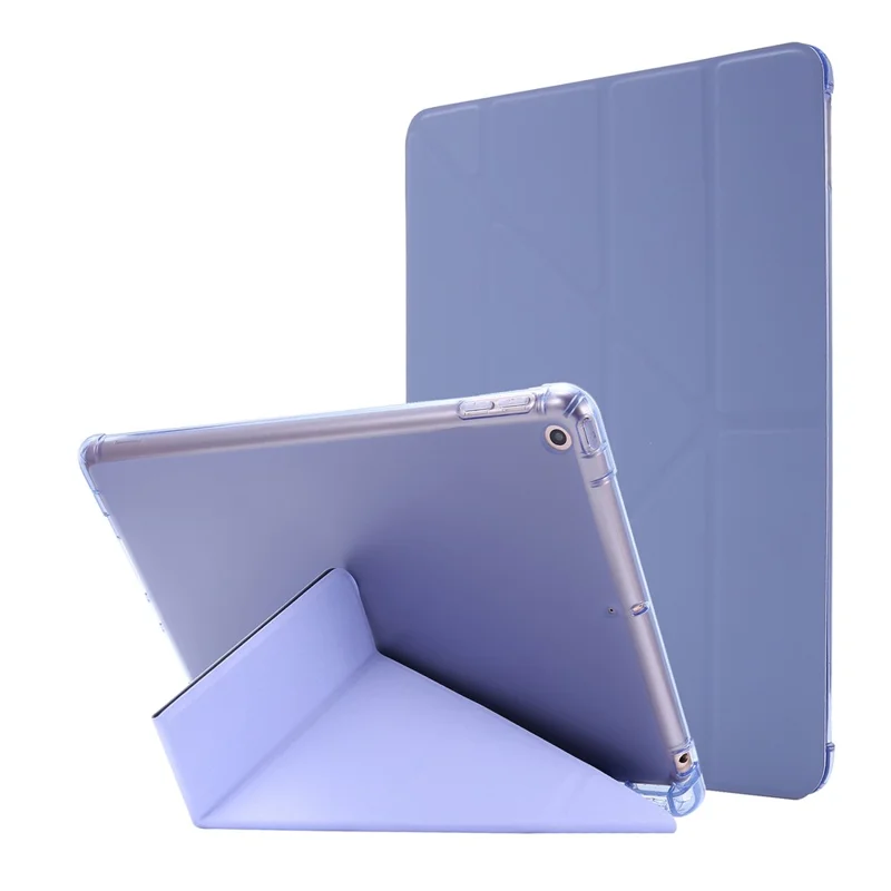 Deformable Stand Leather Smart Tablet Shell for iPad 10.2 (2021)/(2020)/(2019) - Purple