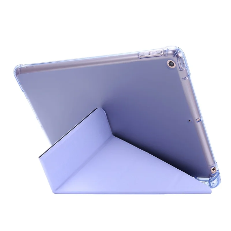 Deformable Stand Leather Smart Tablet Shell for iPad 10.2 (2021)/(2020)/(2019) - Purple