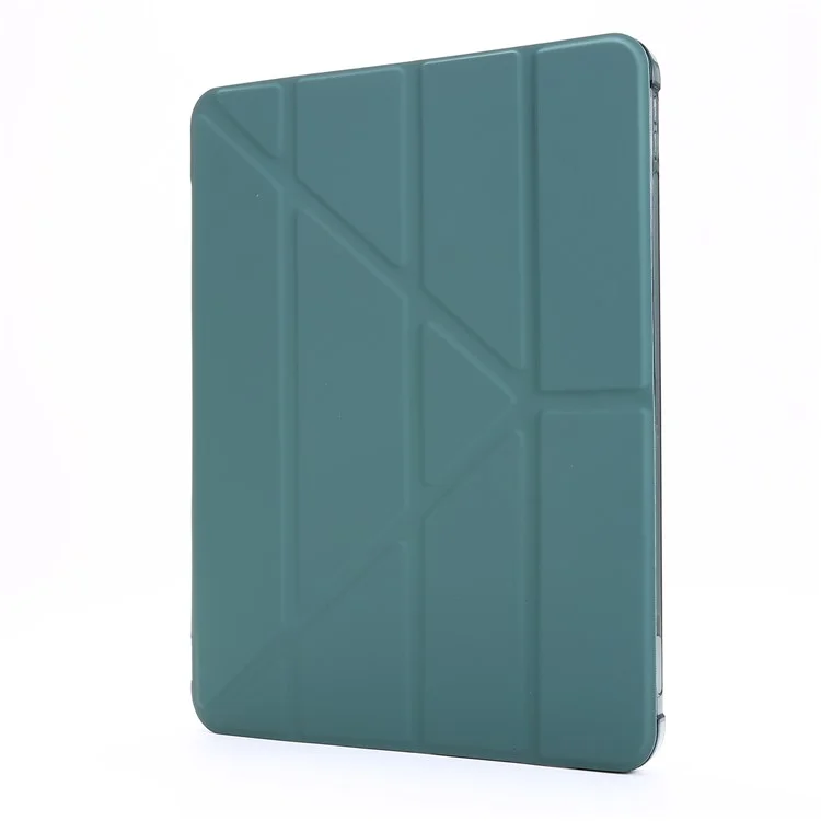 Étui de protection intelligent en cuir déformable pour iPad Pro 12,9 (2022) / (2021) / (2020) / (2018) - Vert foncé