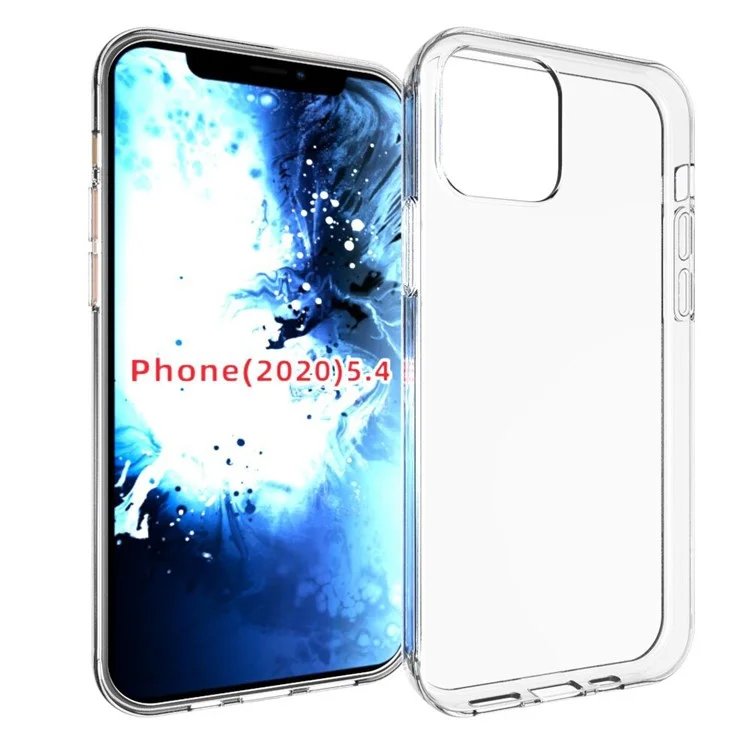 Clear TPU Anti-fingerprint Phone Cover for iPhone 12 mini