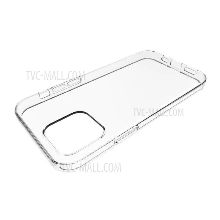 Clear TPU Anti-fingerprint Back Protection Cover for iPhone 12