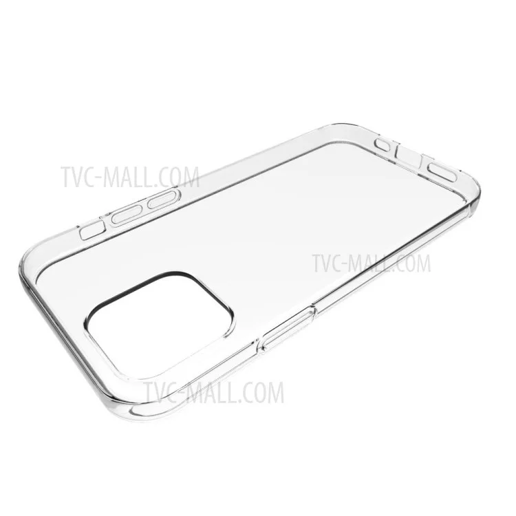 Clear TPU Anti-fingerprint Back Protection Cover for iPhone 12