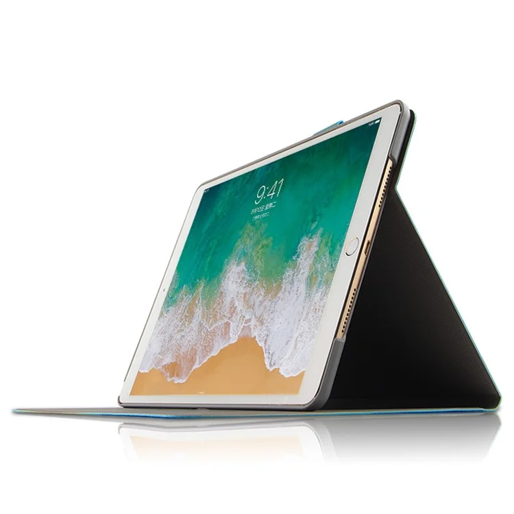 Hirsch- Und Zitat -pu -lederstand Hülle Für Ipad Air 10.5 (2019) / Pro 10,5 Zoll (2017) - Blau