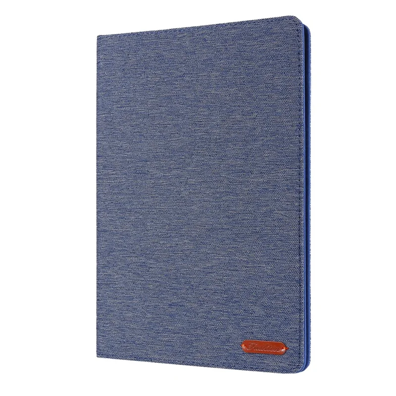 Cloth Texture Card Slots Stand Leather Flip Case for iPad 10.2 (2021)/(2020)/(2019) - Blue