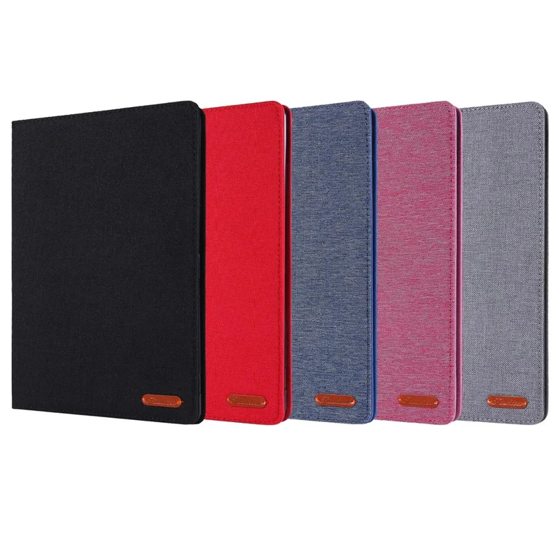 Cloth Texture Card Slots Stand Leather Flip Case for iPad 10.2 (2021)/(2020)/(2019) - Blue