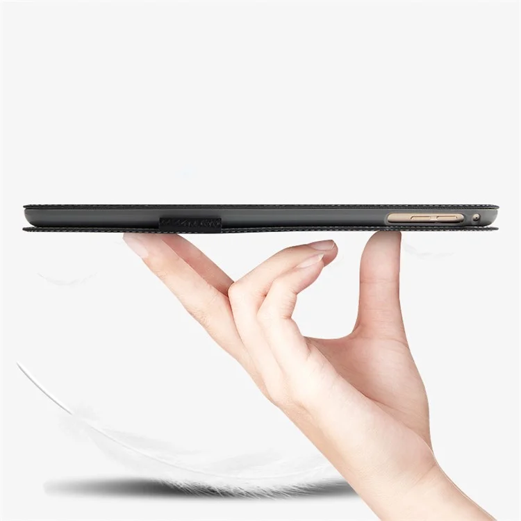 Étui à Support en Cuir à Carres de Vache Supérieure Pour Ipad 9,7 Pouces (2018)
