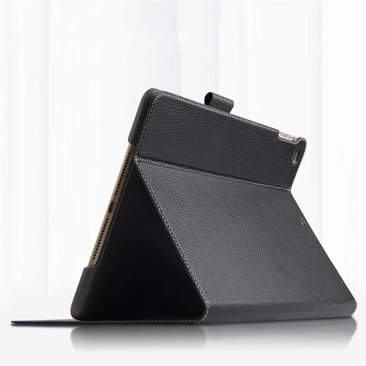 Étui à Support en Cuir à Carres de Vache Supérieure Pour Ipad 9,7 Pouces (2018)