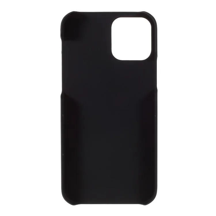 Rubberized Plastic Cell Phone Cover Case for iPhone 12 mini 5.4 inch - Black