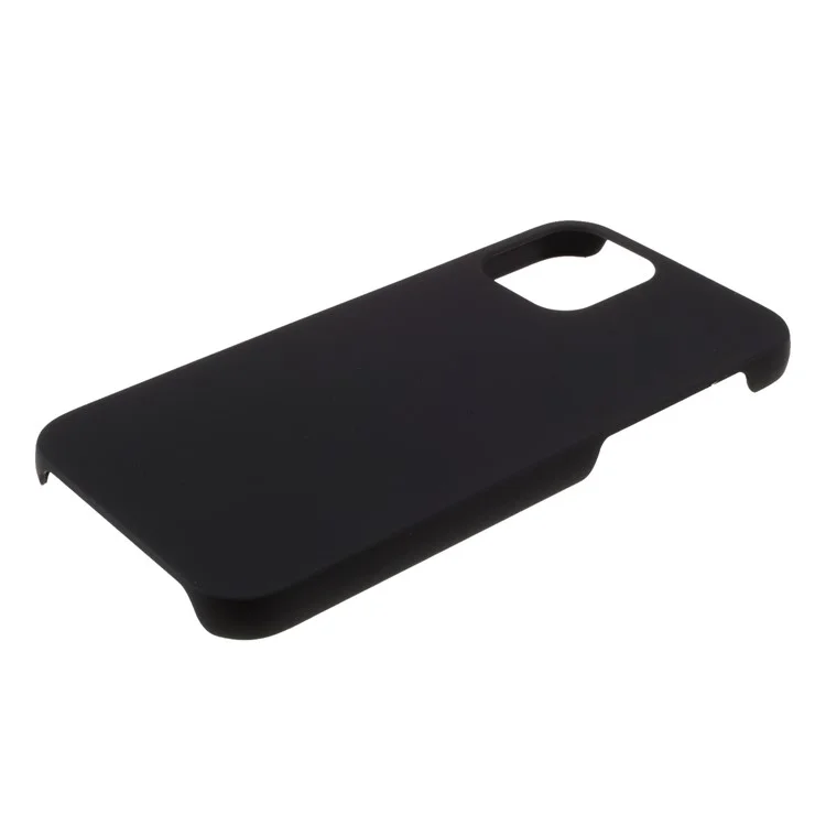 Étui de Couverture de Téléphone Portable en Plastique Caoutchouté Pour Iphone 12 Mini 5,4 Pouces - le Noir