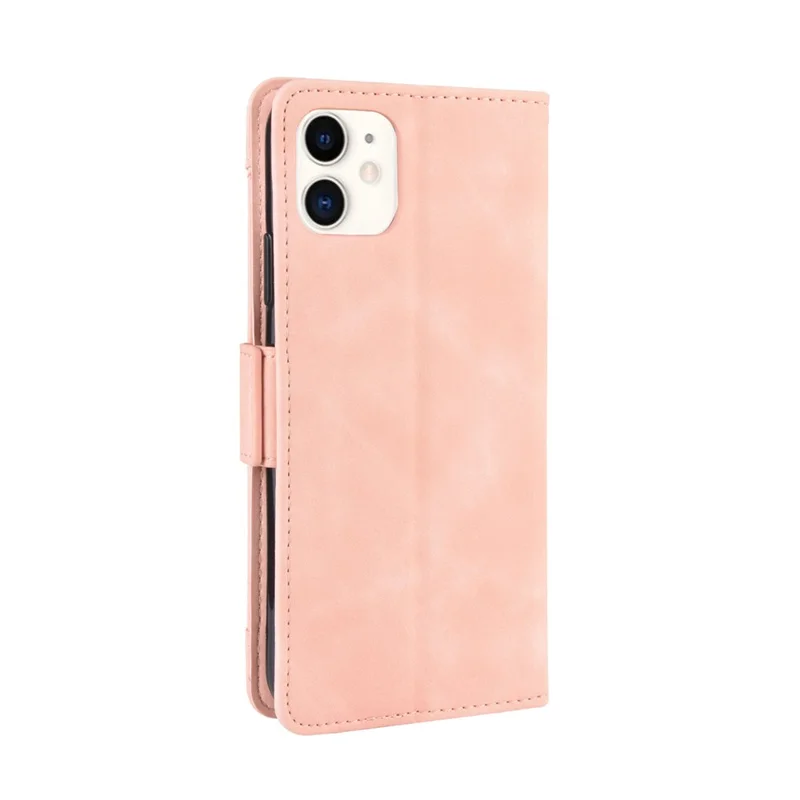 PU Leather with Multiple Card Slots Case Stylish Cover for iPhone 12 mini - Pink