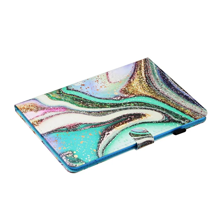 Gemusterter Leder-Kartenetui-Ständer-Tablet-Gehäuse für iPad Air 2 / iPad Air (2013) / iPad 9.7-Zoll (2017)/ (2018) - Glitzerpulver