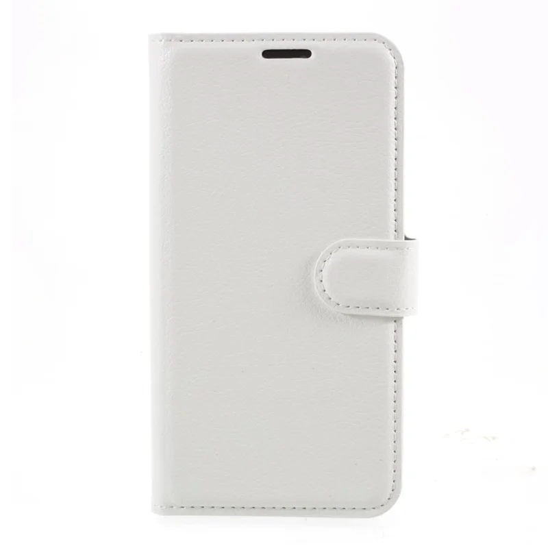 Funda de cuero de textura de lichi con soporte para iPhone 12 Pro / 12 Accesorios para teléfono móvil - Blanco