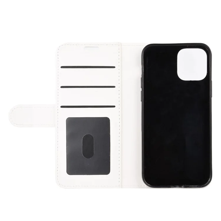 Custodia Per il Cellulare Crazy Horse Wallet Custodia Per Iphone 12 - Bianca