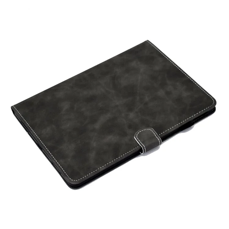 Slots de Cartão de Cores Sólidos Stand Flip Leather Protetive Shell Para Ipad Pro de 11 Polegadas (2020) / Ipad Pro 11 Polegadas (2018) - Preto