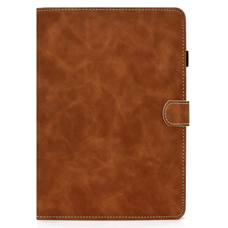 Solid Color Card Slots Stand Flip Leather Protective Cover for iPad 10.2 (2021)/(2020)/(2019) / iPad Air 10.5 inch (2019) - Brown