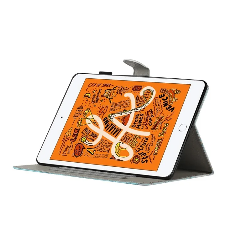 Capa de Couro Sintético para Impressão de Tablet para iPad mini (2019) 7,9 polegadas / 4 / 3 / 2 / 1 - Borboleta