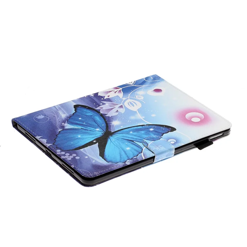 Pattern Printing Leather Stand Shell with Card Slots for iPad Pro 11-inch (2020) / (2022) / (2021) - Blue Butterfly