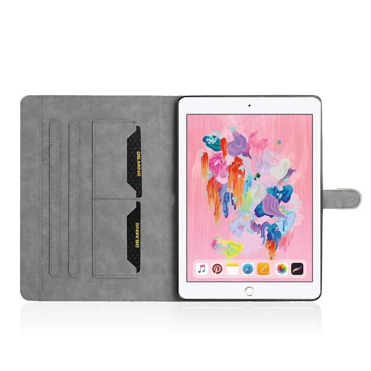 crocodile hautblitzpulver leder tablet hülle für ipad 9,7 zoll (2018) / 9,7 zoll (2017) / pro 9,7 zoll (2016) / luft 2 / air (2013) - rosa